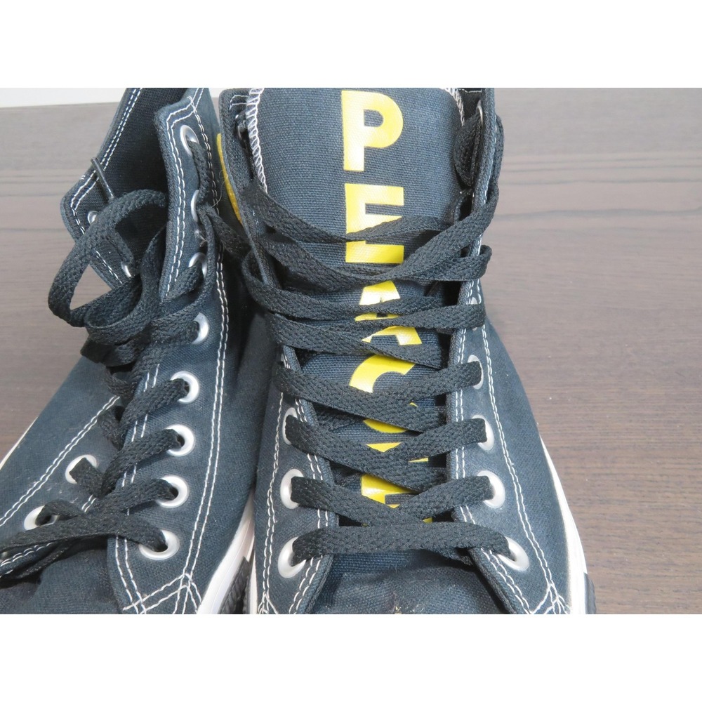 Converse Chuck Taylor All Star Mens Size 9 Shoes Black Seek Peace 166535F Hi Top - Picture 4 of 12